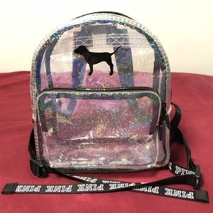 PINK clear bag!!! 😍